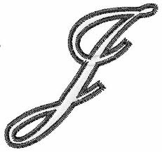 Download individually or the whole set at once. Text And Shapes Embroidery Design Cursive Upper Case J From Embroidery Patterns