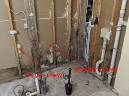 Start with checking how much distance between cold and hot water pipes and decide where you want to install your utility sink. Using A Single Pipe Off The Main Drain For A Washer And Utility Sink Venting Home Improvement Stack Exchange
