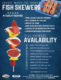Fresh Fish Skewers Seafood Made To Order Now Available Oceanprime Market Fresh Fish Seafood Skewers