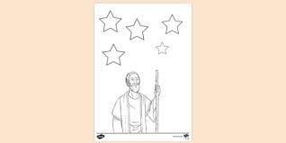 Joseph and the coat of many colors worksheet. Free Abraham Stars Colouring Page Colouring Sheets