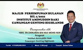 The main activities are the training of the malaysian educational leaders and to be. Majlis Institut Aminuddin Baki Caw Genting Highlands Facebook