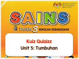 Kssr Sains Tahun 3 Unit 5 Tumbuhan Science Quiz Quizizz
