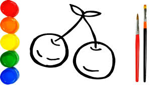 Strawberry Chilli Drawing And Colouring Learn Colors For Kids Drawing World Kids Drawing For Kids Learning Colors Coloring For Kids