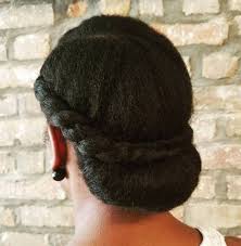 With medium length hair that is not thick enough, you may lack body which eventually tells on the bun's size. 50 Cute Updos For Natural Hair