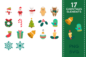 Download 17 Christmas Cliparts For Your Diy Graphic By Isaradesign Creative Fabrica PSD Mockup Templates