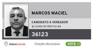 He participated in tournaments of. Marcos Maciel 36123 Ptc Candidato A Vereador Lauro De Freitas Ba