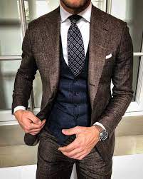 Whether you're in the market for a linen, cotton or wool highstreet hero ted baker gives you modern tailoring at an affordable price tag. Wedding Groom Gray Classic Suits For Man Slim Fit 3 Pieces Tuxedo Vest Formal In 2020 Gentleman Style Outfits Mens Fashion Classy Designer Suits For Men