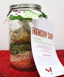 Friendship Soup In A Jar Recipe Soup In A Jar Meals In A Jar Mason Jar Meals