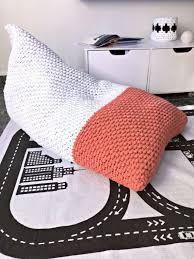 Then, make this gorgeous pillow in a couple of hours! Lounger Floor Pillow Knit Bean Bag Chair Kids Daybed Large Etsy Bean Bag Chair Kids Large Floor Pillows Kids Daybed