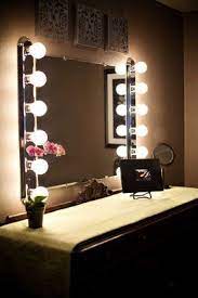 Single Beauty Station Vanity Table With Lights Diy Vanity Mirror Beauty Room