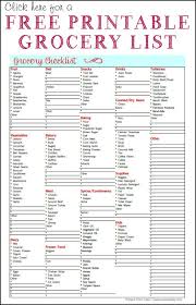 Organized Grocery List 3 Free Printable Templates Ask Anna Grocery List Printable Free Grocery List Printable Grocery List Template