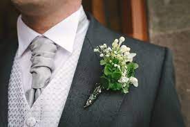 Green bouquets are often part of a larger theme. Shamrock Buttonhole Irish Wedding Wedding Photographer Northern Ireland Irish Wedding Irish Wedding Traditions