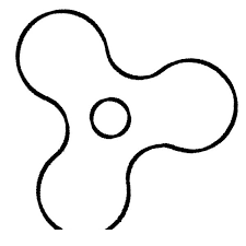 100% free coloring page of fidget spinner. Fidget Spinner Free Print And Color Online