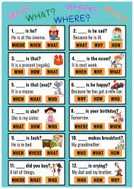 Wh investment & stock information. Wh Question Words Worksheet