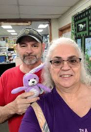 Crocheted Bunny in Purple Dress for Sale