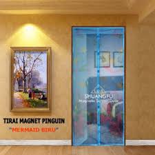 Produk tirai pintu magnet memang luar biasa. Motif Mermaid Putri Duyung Tirai Pintu Magnet Pinguin Anti Nyamuk Perabotan Rumah Di Carousell