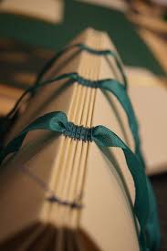 Beautiful Sewn And Ribbon Embellishing Book Binding Sewn Book Spine Book Binding Stitch Book Bookbinding