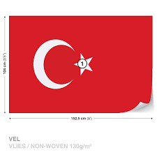 De västra delarna av irak är till stor del öken , men området mellan de två stora floderna eufrat och tigris , mesopotamien , är fertilt. Flagga Turkiet 482wm Fototapetonline Se
