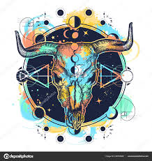 American bison tattoo pin bison tattoos buffalo american on pinterest. Vektorgrafiken Bison Skull Tattoo Vektorbilder Bison Skull Tattoo Depositphotos