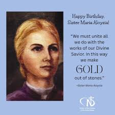 Happy Birthday to Sr. Alaina Marie Therese Nicole Furman, HMSS! 🥳 May the  profession and birthday graces continue to overflow! What a big week for  Sr. Marie Therese! Please join us in