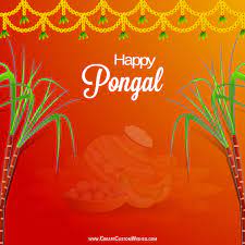 Happy pongal wishes greeting cards messages and ecards. Write Name On Pongal Greetings Card Create Custom Wishes