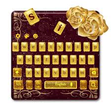 Go Blingy With This New Gold Rose Keyboard And Give Your Mobile Keyboards Glittery Makeover Gold Rose Goldrosekeyboard Gold Keyboard Android Keyboard Theme