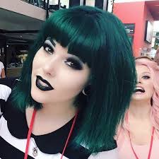 Dre Ronayne Dreronayne Dark Green Hair Green Hair Colors Emerald Green Hair