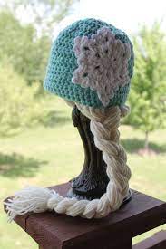 Aliexpress Com Acheter Livraison Gratuite Vente Chaude Elsa Chapeau Gel Reine Crochet Snowfl Crochet Ponytail Hat Pattern Crochet Hats Ponytail Hat Crochet