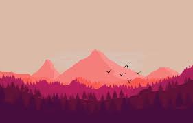 We hope you enjoy our variety and growing collection of hd images to use as a background or home screen for your smartphone and computer. Photo Wallpaper Mountains The Game Forest Birds Firewatch 4k Wallpaper Pink 1332x850 Wallpaper Teahub Io