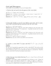 Compute the angle from u to v using atan2. Pdf Curl And Divergence Nehad Zidan Academia Edu