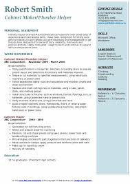 cabinet maker resume samples qwikresume