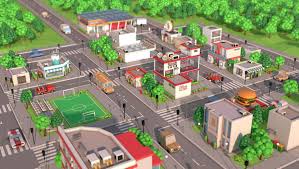 Birds Eye View Of A House Cartoon Low Poly Cartoon City Pack City Cartoon Low Poly Hotel Building