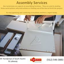 Let Our Experienced Handyman Assemble Your Furniture So That You May Sit Comfortably Knowing That Your New Chair Handyman Furniture Assembly Handyman Services
