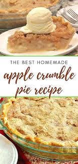 Easy Apple Crumble Pie Recipe With Fresh Apples In 2020 Apple Crumble Pie Recipe Easy Apple Crumble Apple Crumble