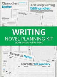 Ultimate Novel Planning Kit Printable Worksheets A4 Novel Writing Writing Inspiration Writing Tools