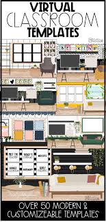 Virtual Classroom Template Designs Bundle Distance Learning Virtual Classrooms Design Distance Learning