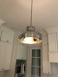 Industrial Farmhouse Pendant Light Stainless Steel Etsy Farmhouse Pendant Lighting Pendant Light Farmhouse Pendant