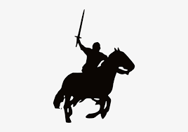 Download Silhouette Knight On Horse Png Novocom Top