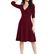 Robot Check Casual Cocktail Dress Womens Black Dress Work Dresses For Women