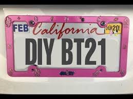 See more ideas about license plate frames, license plate, plate frames. Diy Bt21 Cooky License Plate Frame Youtube