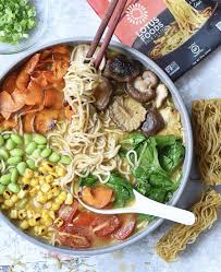 Veggie Loaded Easy Vegan Ramen Soup Recipe In 2020 Vegan Ramen Ramen Soup Easy Vegan