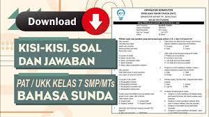 Maybe you would like to learn more about one of these? Soal Dan Jawaban Pat Ukk Pelajaran Bahasa Sunda Kelas 7 Smp Mts Semester 2 Lengkap Youtube