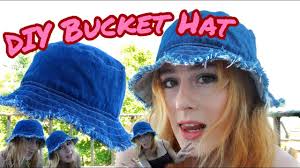 Bucket hat pattern clothing transformation upcycle diy = old faux fur vest into faux fur bucket hat = = how to make a. Diy Denim Bucket Hat Easy And Simple Youtube