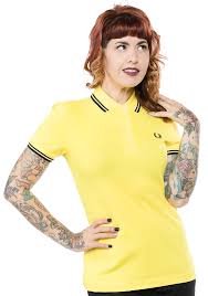 Black And Gold Fred Perry Polo Shirt Pin On Gals
