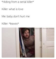 The person then responds to the callout and therefor fails to hide properly. What Is Love Hiding From A Serial Killer Know Your Meme
