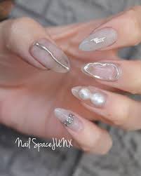 noriko さんはinstagramを利用しています mynewnail左手 クリア大好き ここ最近ずーっとアシメしかしてない leafgel premium 703 ネイルのアイデア ネイルデザイン ネイル