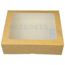 Search faster, better & smarter at izito now! Kraft Window Box 8x6 5x2in 200x165x60mm Cake Boxes Cupcake Boxes