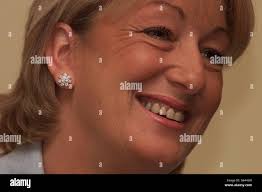 Relieved mother Liz Saunders during today's press confrence at Gainsborough  Hotel, Kidderminster, after her daughter British backpacker Louise Saunders  from Kidderminster, emerged from tropical rainforest in Queensland,  Australia, after being lost for