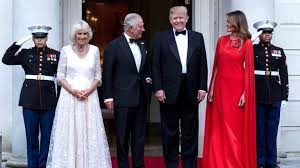 Trumps welcome Charles and Camilla for ...