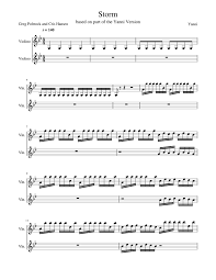 Print And Download In Pdf Or Midi Storm Yanni Free Sheet Music For Violin Made By Dionisio Martins Violinista In 2021 Music Notes Free Sheet Music Sheet Music